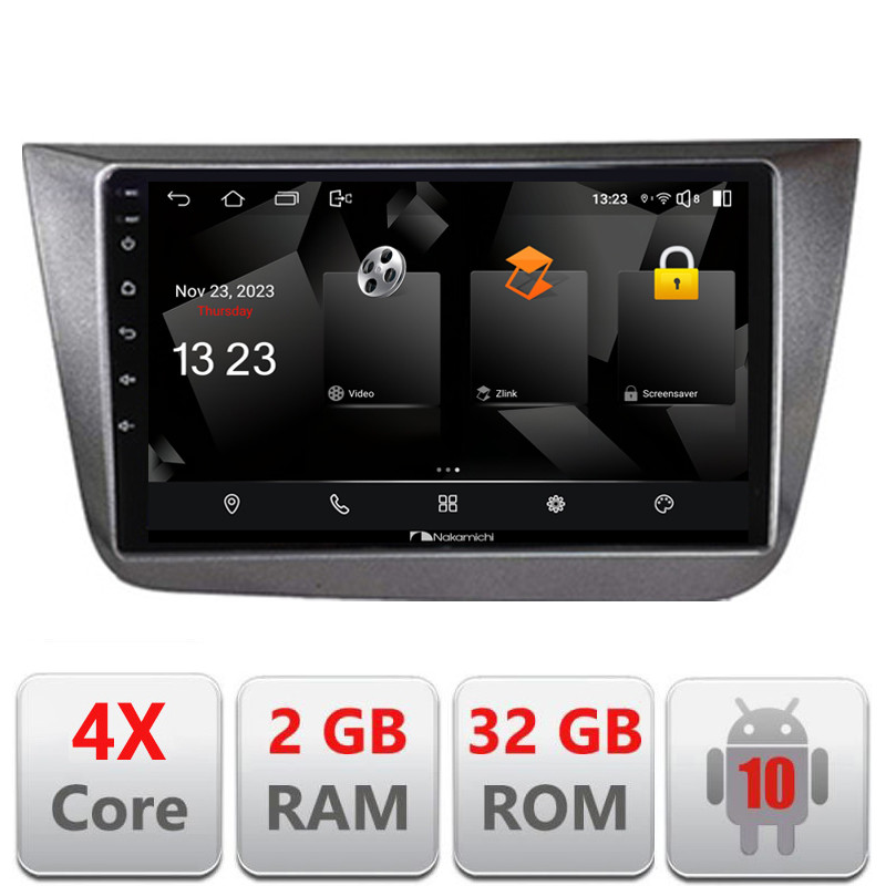 33715.jpg Navigatie dedicata Nakamichi Seat Altea 2005-2014 Android radio gps internet quad core 2+32 carplay android auto - imagine 1