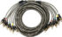 Cablu RCA OFC de 5000 mm  cu 6 mufe conectare RCA Audio System German Soud