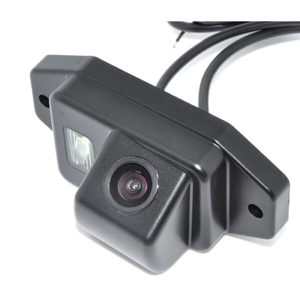Camera video auto dedicata pentru mersul cu spatele compatibila cu Toyota Prado deschidere 120 de grade instalare la becul de l - imagine 1