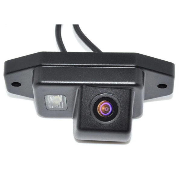 Camera video auto dedicata pentru mersul cu spatele compatibila cu Toyota Prado deschidere 120 de grade instalare la becul de l - imagine 3