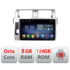 Navigatie dedicata Toyota Landcruiser J150 Prado 2014-2017 F-065 Octa Core cu Android Radio Bluetooth Internet GPS WIFI DSP 8+1