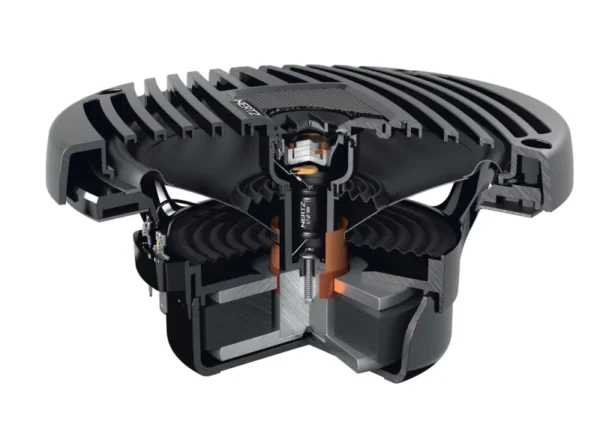 Difuzorare Marine Hertz HEX 6.5 M - TW / TC, Alb / Negru, set coaxial 2 cai, 165 mm, 50W RMS - imagine 5