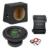 Pachet Subwoofer auto Deaf Bonce MF 8S D2 600W RMS + Amplificator AAP 550.1D + Incinta C88 + kit de cabluri complet