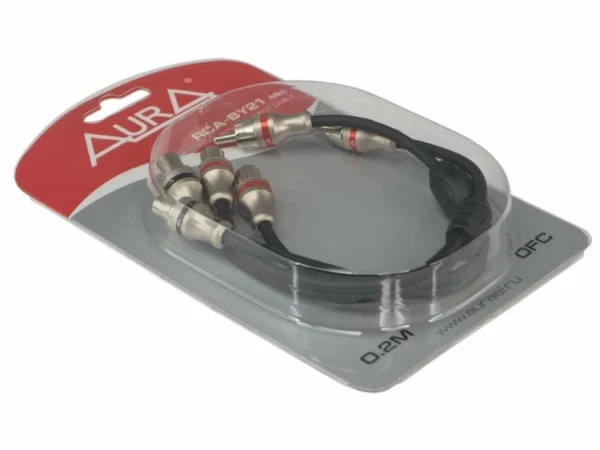Cablu RCA Aura BY21 MKII, 0,2M - imagine 2