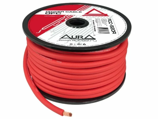 Cablu alimentare AURA PCC 520R OFC, Metru Liniar / Rola 25m, 20mm2 (4AWG) - imagine 1