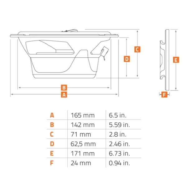 Difuzoare Auto Hertz Cento CX 165, set coaxial 2 cai, 165mm, 70W RMS, 4, 2 difuzoare - imagine 7