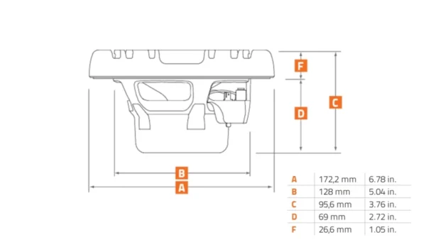 Difuzoare Marine Hertz HMX 6.5 / W / C, Alb / Negru, set coaxial 2 cai, 165mm, 75W RMS - imagine 7