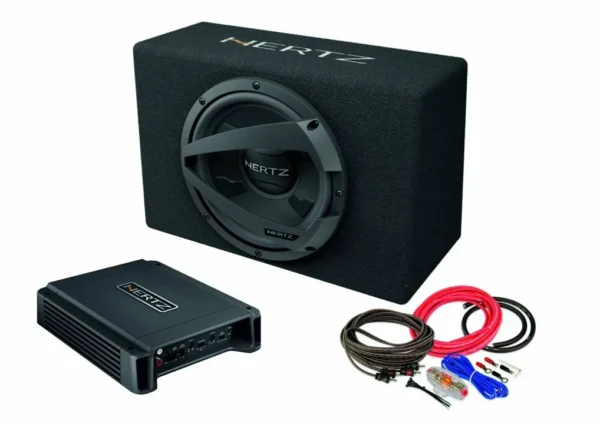 Pachet Subwoofer auto HERTZ DBX 30.3 + Amplificator Hertz HCP 2 + Kit de cabluri complet - imagine 1