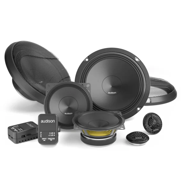 Difuzoare auto Audison Prima APK 163 set sistem 3 cai, 165mm, 125W RMS, 4, set 6 difuzoare + accesorii - imagine 1