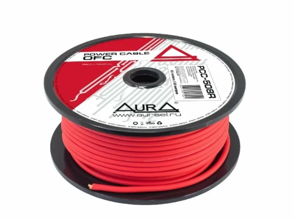 Cablu alimentare AURA PCC 508R OFC, Metru Liniar / Rola 50m, 8mm (8AWG) - imagine 1