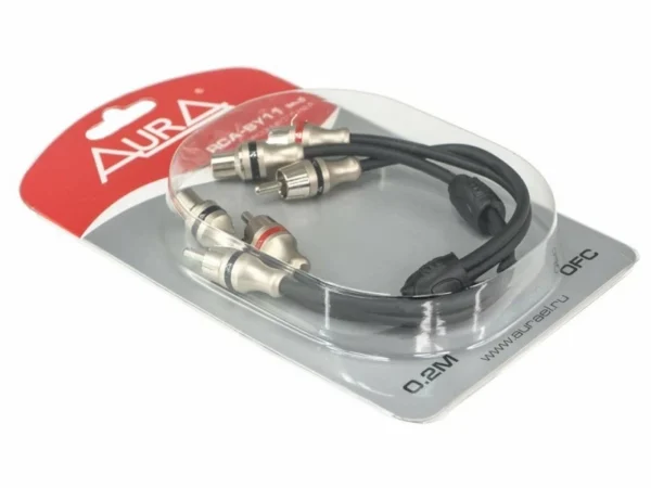 Cablu RCA Aura BY11 MKII, 0,2M - imagine 2