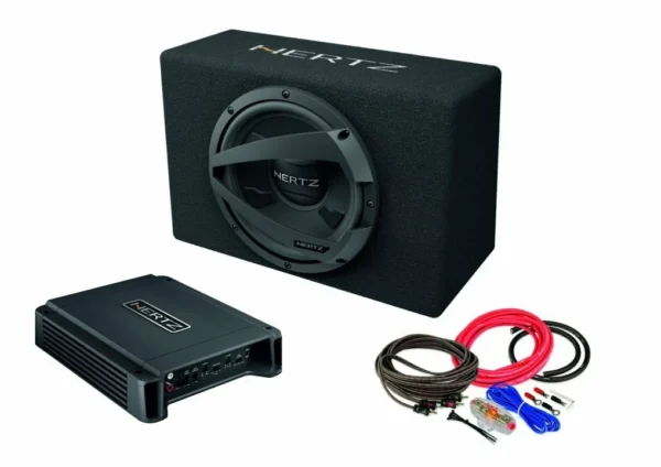 Pachet Subwoofer auto HERTZ DBX 25.3 + Amplificator Hertz HCP 2 + Kit de cabluri complet - imagine 1