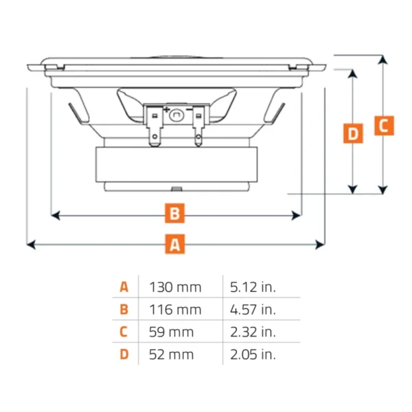 Difuzoare auto Hertz Uno K 130 set sistem 2 cai, 130mm, 55W RMS, 4, set 4 difuzoare - imagine 3