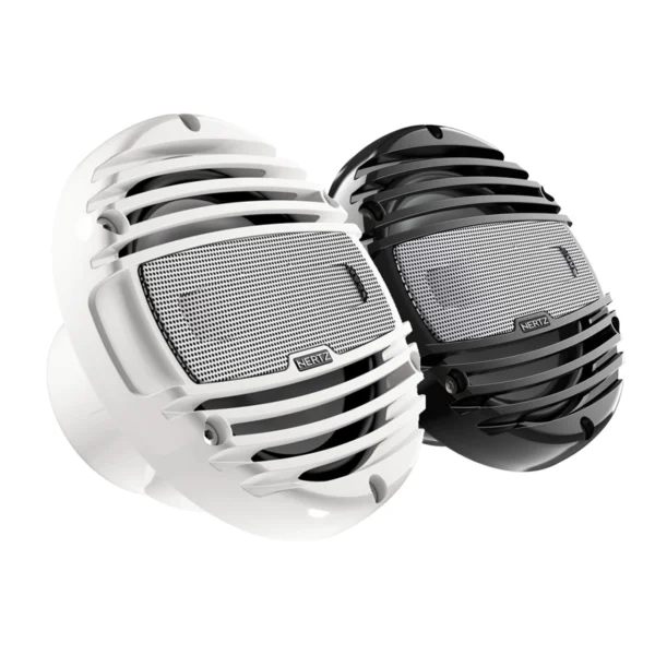 Difuzoare Marine Hertz HMX 6.5 TW / TC, Alb / Negru, set coaxial 2 cai, 165mm, 75W RMS - imagine 1