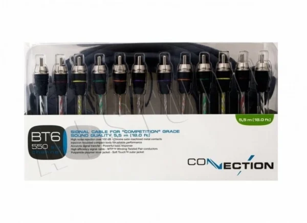 Cablu RCA Multicanal Connection,BT6 550 6 canale, 550cm - imagine 2
