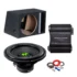 Pachet Subwoofer auto Deaf Bonce MF 15R D2 1200W RMS + Amplificator AAP 1600.1D + Incinta B1570s + kit de cabluri complet