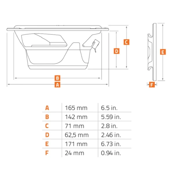 Difuzoare Auto Hertz Cento C 165, set componente, 165 mm, 70W RMS, 4, 2 difuzoare - imagine 7