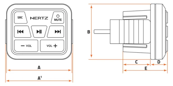 Remote Hertz Marine HMC U1 - imagine 2