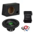 Pachet Subwoofer auto Deaf Bonce  ML 10S 300W + Apocalypse AAP 350.1D ATOM + Kit de cabluri complet