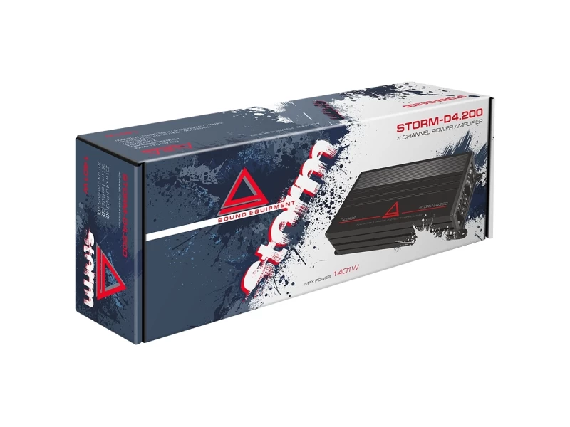 Amplificator auto Aura STORM-D4.200, 4 canale, 800 W - imagine 6
