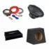 Pachet Subwoofer auto Hertz Cento CS 300W + Amplificator ForX XAE 600.1D + Kit de cabluri complet