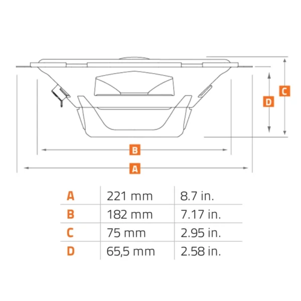 Difuzoare Auto Hertz Cento CX 570, set coaxial 2 cai, 5x7 inch, 70W RMS, 4, 2 difuzoare - imagine 5
