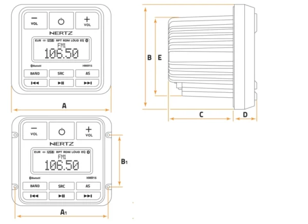 Player digital Marine Hertz HMR 15 - imagine 3