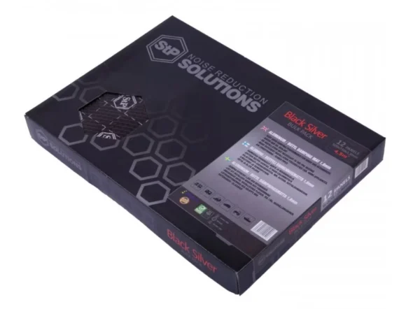 Insonorizant auto Premium STP Black Silver, 1,8mm, 4,5m2, Bulk Pack - imagine 1
